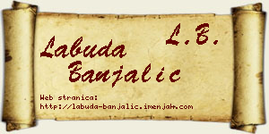 Labuda Banjalić vizit kartica